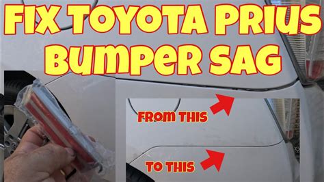 Easily Fix Your Toyota Prius Sagging Bumper Body Panels Youtube