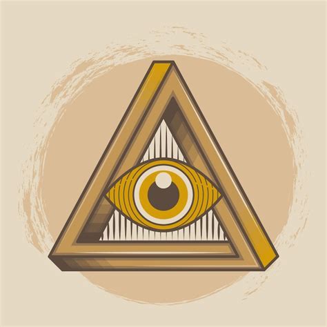 Premium Vector Hand Drawn Illuminati Illustration