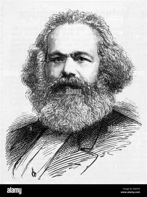 Karl Marx Graphic 1883 Stock Photo Alamy