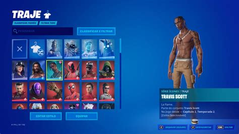 Conta Fortnite Travis Scott Dfg