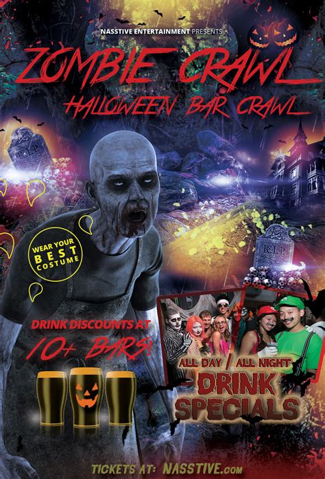 Pacific Beach Zombie Crawl 2024 | Halloween Pub & Bar Crawl