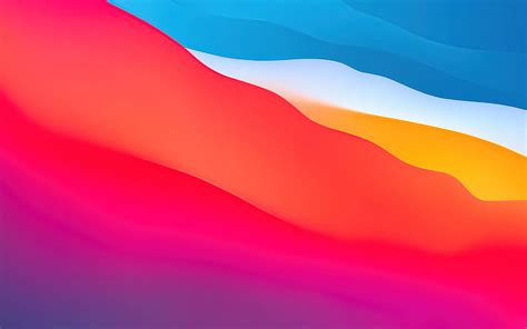 Macos Big Sur Apple Layers Fluidic Colorful Wwdc Stock Aesthetic