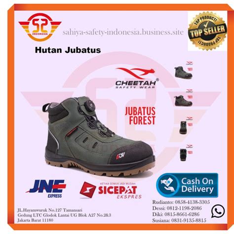 Jual Cheetah Jubatus Forest Adv Safety Shoes Hijau Sepatu Safety