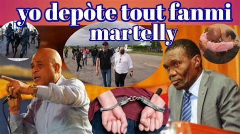 Yo Dep Te Martelly Ak Tout Fanmi Li Se Kounya Etazini Ap F Yon Bon