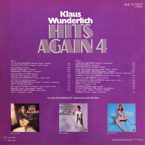 Klaus Wunderlich Hits Again Cover Heaven