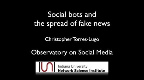 Pdf Social Bots And The Spread Of Fake News Acsa Social Bots And