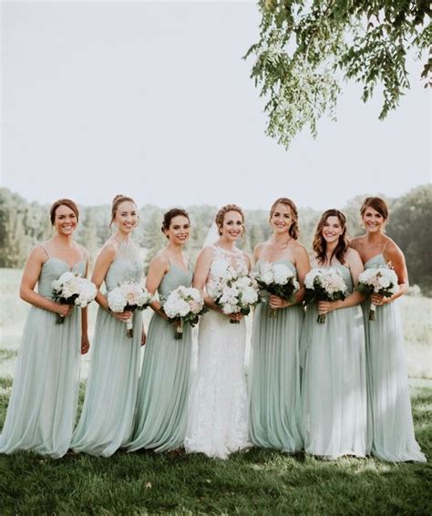 Sage Green With Dusty Rose Wedding Inspiration Sage Bridesmaid