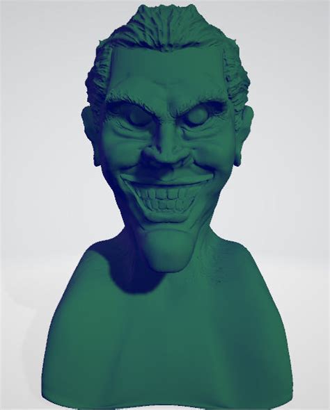 Joker Bust D Model Cgtrader