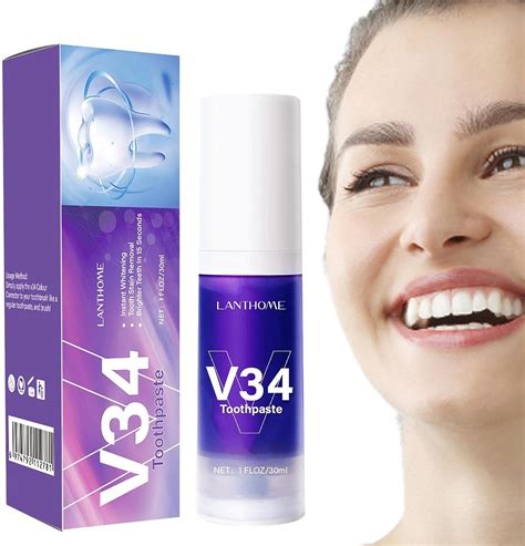 V Espuma Cores V Creme Dental Clareador Roxo Ml Creme Dental