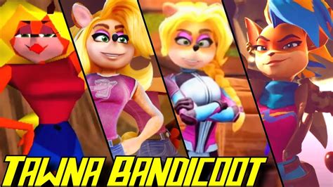 Evolution Of Tawna In Crash Bandicoot Games Youtube