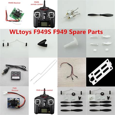 Wltoys F F S Rc Airplane Spare Parts Propeller Motor Set Gear