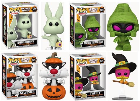 Looney Tunes Halloween Funko Pop Complete Set 4 Clarktoys