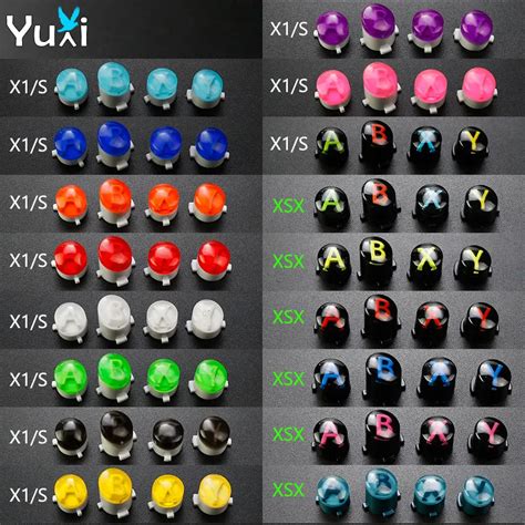 YuXi ABXY Buttons Set Replacement For Xbox One S X Controller A B X Y