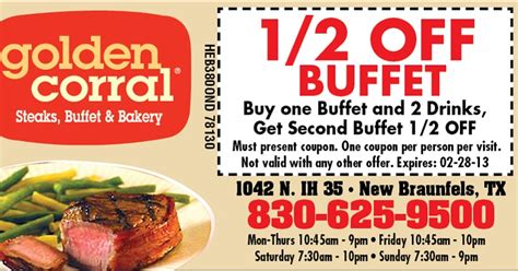 coupons for golden corral: Golden Corral Buffet Coupons