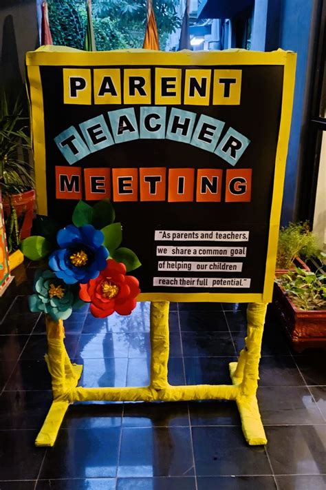 Ptm Bulletin Board In Parent Teacher Meeting School Board