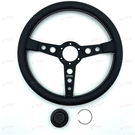 Momo Steering Wheel Leather Prototipo Black 350mm Fits Porsche 11111525211por1 Car Toys