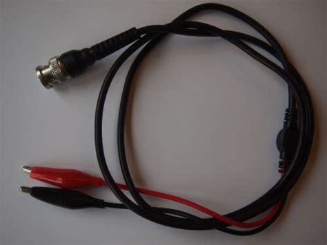 Bnc Male Plug To Alligator Crocodile Clips Test Lead Probe Oscilloscope