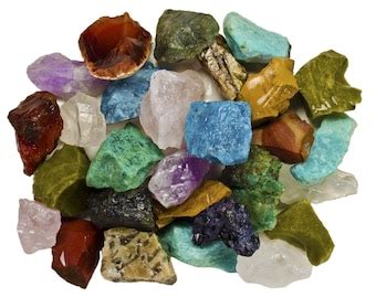 Fantasia Materials Lbs Of Bulk Rough India Stone Mix Raw Etsy