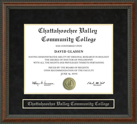 Chattahoochee Valley Community College (CVCC) Diploma Frame: Wordyisms