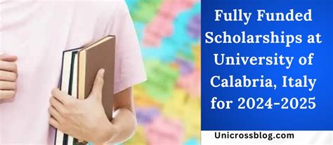 Fully Funded Scholarships At University Of Calabria Italy For 2024