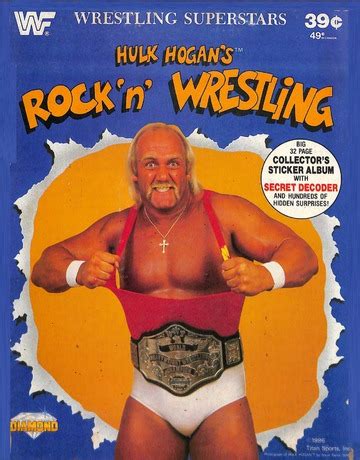 Hulk Hogan S Rock N Wrestling Sticker Album Titan Sports Inc