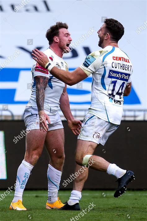 Stuart Hogg Exeter Chiefs Celebrates Teammates Editorial Stock Photo ...