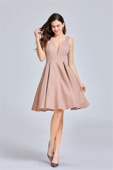 Robe cocktail rose dorée Robe cocktail Robe cocktail rose Robe