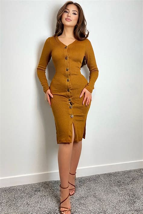 Show Some Sass Sweater Dress Rust Fashion Nova Dresses Fashion Nova