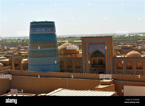 Khiva: medieval architecture Stock Photo - Alamy