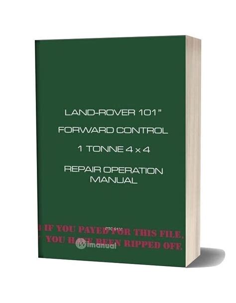 Land Rover Repair Operation Manual