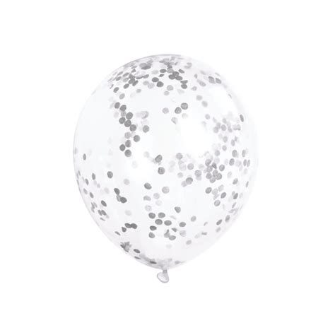 Clear Balloons With Confetti Party Zone