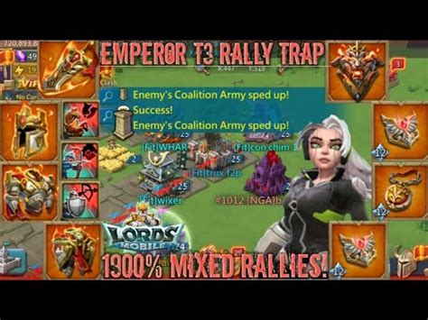 Lords Mobile EMPEROR T3 RALLY DESTROYS K1015 PART 2 THEN RUINS KVK