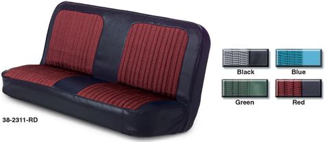 Vinyl With Cloth Houndstooth Front Seat Reupholstery Kit Lmc Truck