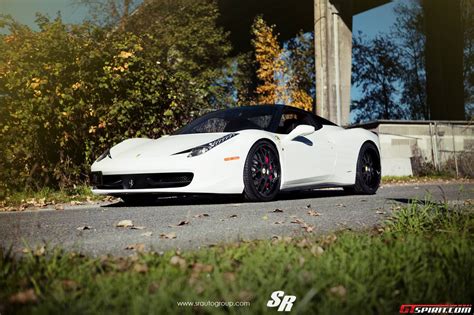 White Ferrari Spider