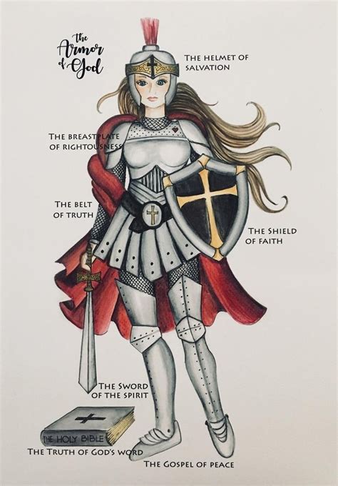 Female Armor Of God Clip Art