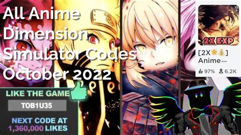 All Working Codes Anime Dimension Simulator October