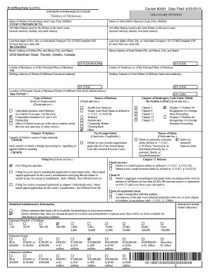 Fillable Online Voluntary Petition FTI Consulting Canada Inc Fax