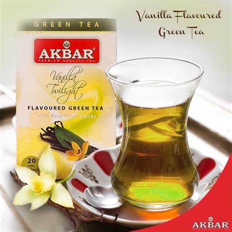 Akbar Flavored Green Tea Vanilla Twilight Premium Ceylon Tea 20x2g