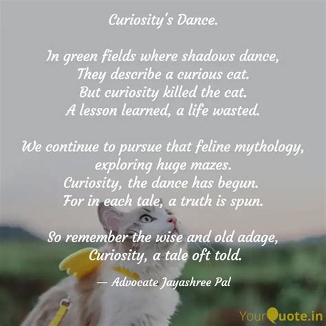 Curiosity S Dance In Gr Quotes Writings By Adv Jayashree Pal