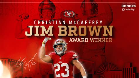 Christian McCaffrey Receives Second-Annual Jim Brown Award