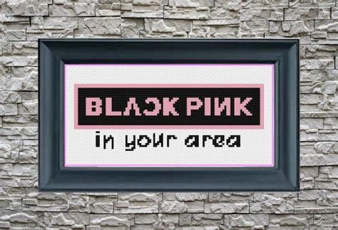 Blackpink In Your Area Cross Stitch Kpop Pattern Only Etsy