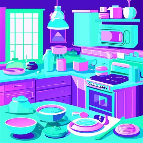 Ilustraci N Vectorial De Cosas De Cocina Vector Premium