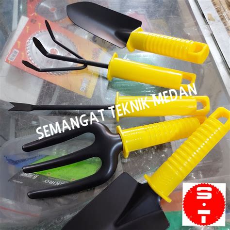 Jual 5PCS ALAT TAMAN KEBUN BERKEBUN SEKOP MINI GARPU GARDEN TOOL SET 5