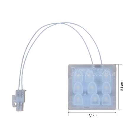 FARETTO LED QUADRATO 3 6 W 12V 3000 K CAPPA FALMEC 105069458 105040247