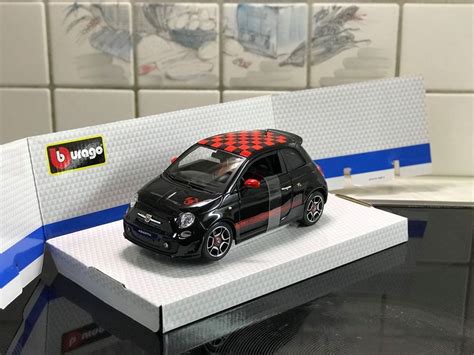 Fiat Abarth 500 Schwarz 1 18 Burago NEU Kaufen Auf Ricardo