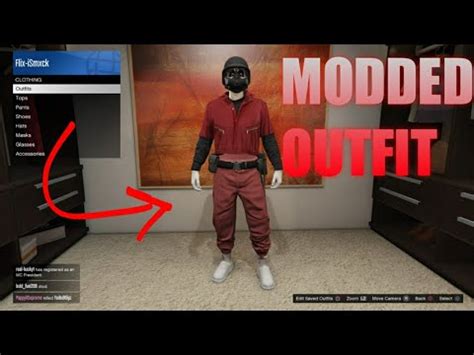 GTA 5 Online How To Get Red Joggers With Cop Belt With Invisible Torso