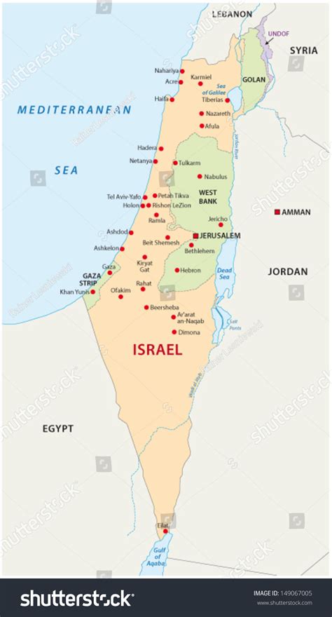 Israel Map High Resolution