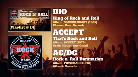 Teaser Playlist 14 Músicas Com Rock N Roll No Título Pt 2 1º