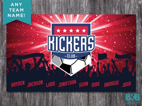 Vinyl Soccer Team Banner Kickers Bkb Design