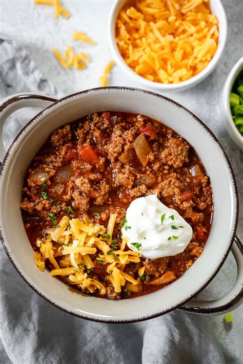 Easy Homemade Chili Con Carne No Beans Get On My Plate